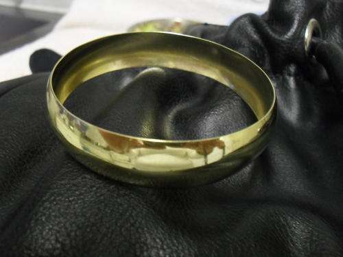 9CT YELLOW GOLD 15MM LADIES BANGLE
