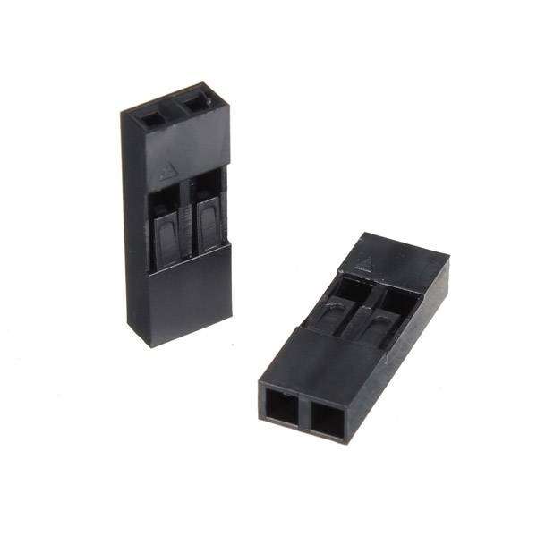 10PCS 2P Jumper Wire Cable Housing female Pin Connector 2.54mm Pitch