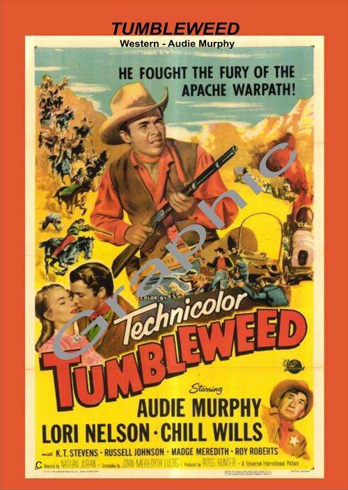 TUMBLEWEED - Western - Audie Murphy (DVD Classic Movie)