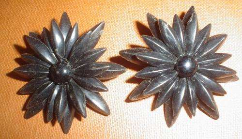 black earrings