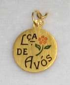 REDUCED MADLY - Enamelled disc: 19.2k / 19.2ct gold = "Ouro Portugues". 14.5mm. Ready for you