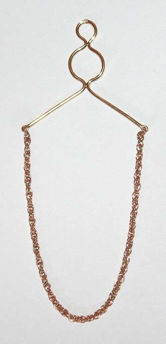 9k / 9ct gold Tie Chain, triple anchor. Ready for you. Last one!