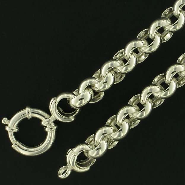 Signoretti Rolo / Belcher CHAIN: sterling silver, 10mm wide, 60cm