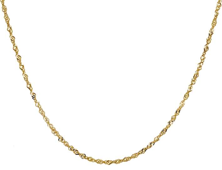 9k / 9ct gold Singapore CHAIN: 2.5mm wide, 55cm