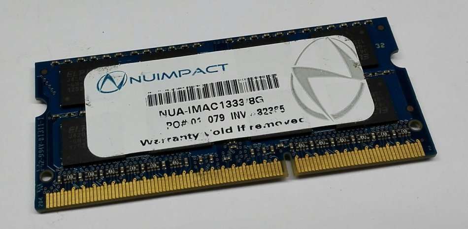 8GB laptop / notebook SO DIMM RAM memory module for Apple iMAC, 1333MHz