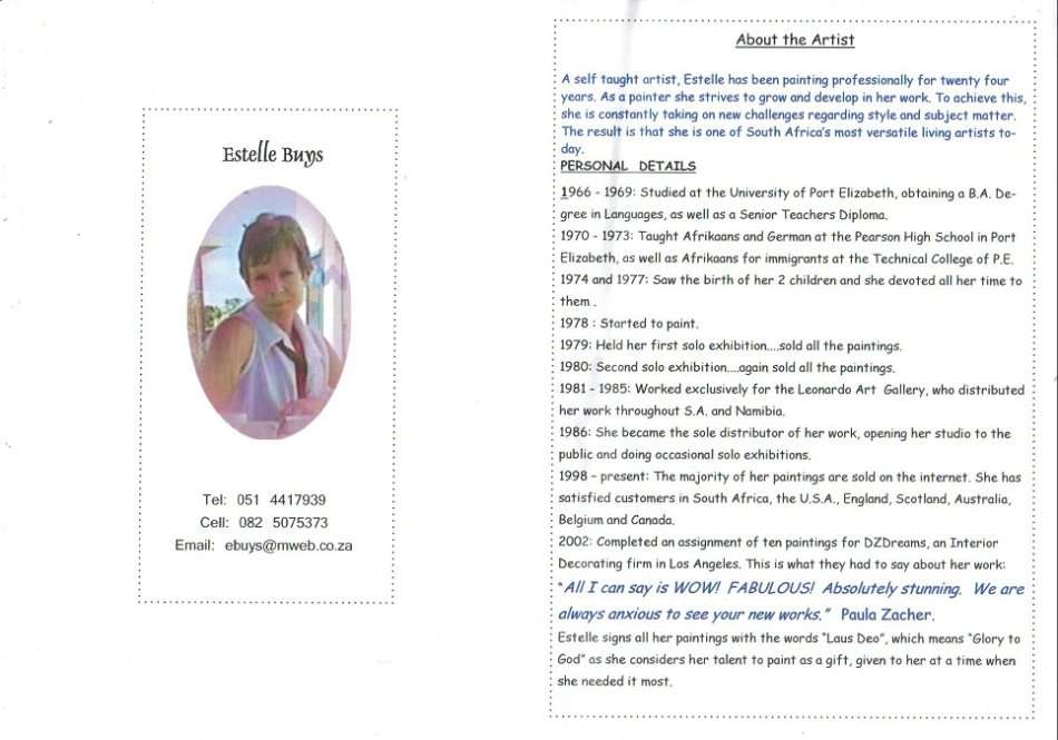 Original Estelle Buys "Rural Scene in Red" oil on board + certificate