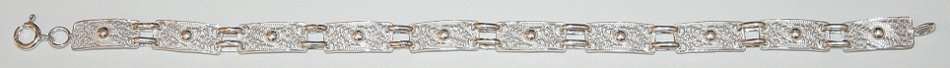 Filigree BRACELET: sterling silver, 6.5mm wide, 19cm. Ready for you. Last one!
