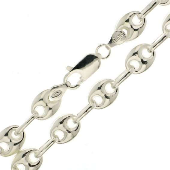 Gucci CHAIN: 8mm wide, 45cm, sterling silver