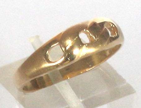 19.2k / 19.2ct Portuguese rose gold link RING, 6mm wide. Ready for you. Last one!