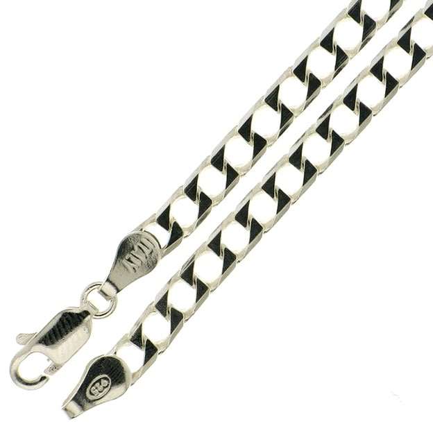 Supreme curb CHAIN: 3.8mm wide, 50cm, sterling silver