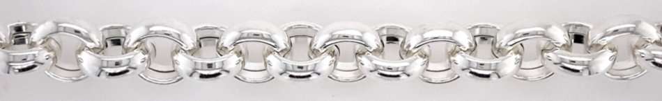 Rolo / belcher Signoretti CHAIN: 12.5mm wide, 50cm, sterling silver