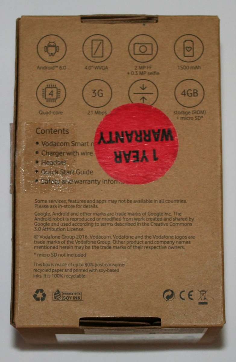 Vodafone VFD 300, Smart mini 7.