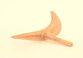 Single 19.2k / 19.2ct Portuguese rose gold Nike swoosh stud EARRING. Ready for you. Last one!