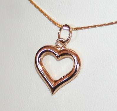 Heart Pendant: 19.2k / 19.2ct rose gold = "Ouro Portugues". Ready for you. Last one!
