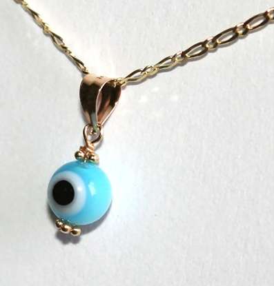 14k / 14ct gold All Seeing Eye / Evil Eye Pendant / Charm. Ready for you. Last one!