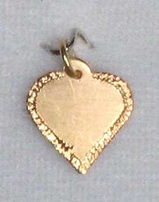 Heart Disc: 19.2k / 19.2ct rose gold  `Ouro Portugues`. Ready for you. Last one!