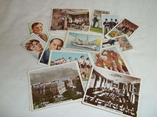 Assorment of vintage cigarette cards