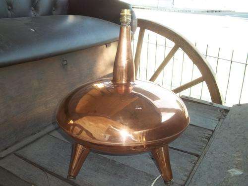 60's Retro copper lamp base