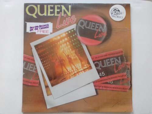 Queen - Live  ( 1984 SA released rare , collectable LP )