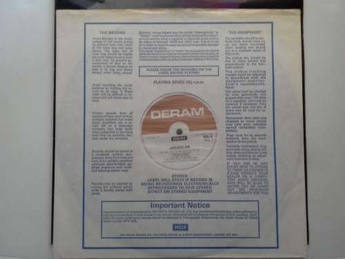 Jerusalem (4)  -  Jerusalem  ( 1972 UK LP 2nd  press )