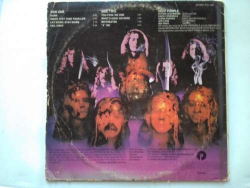 Deep Purple -  Burn  ( scares 1974 SA released LP )