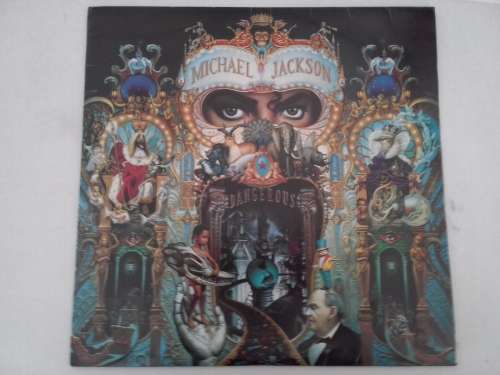 Michael Jackson  -  Dangerous  (scares 1991 SA released  LP  NM / EX )