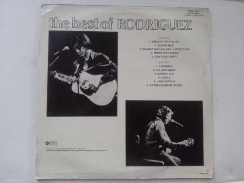 Rodriguez - The Best of Rodriguez  ( 1982 SA released LP )