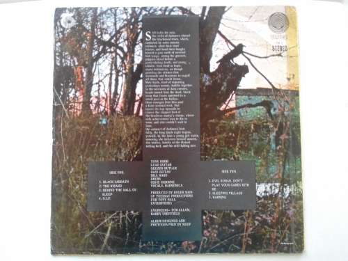 Black Sabbath -  Black Sabbath  ( scares 1970 SA released Vertigo swirl lable LP EX / EX )