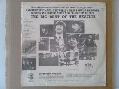 The Beatles - The Big Beat of the Beatles ( scares original 1964 SA released LP )