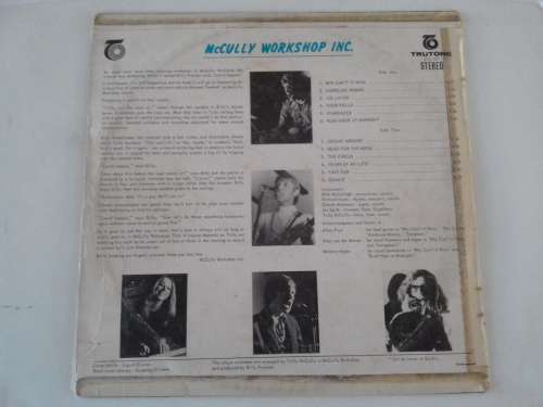 McCully Workshop Inc. - McCully Workshop Inc. ( Scarce 1970 SA released LP EX )