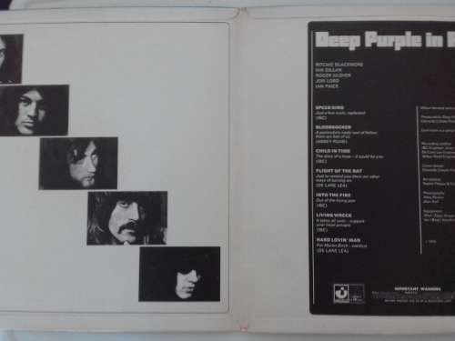 Deep Purple - In Rock  ( scarce 1970 SA released LP,with textured sleeve )