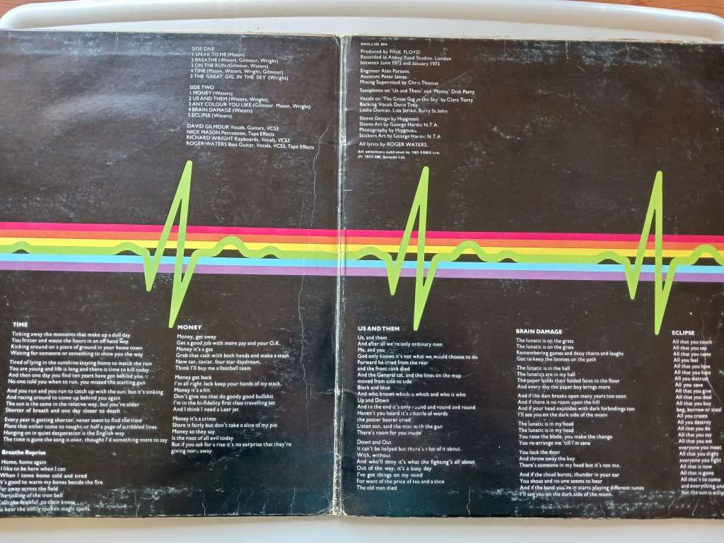 Pink Floyd - The Dark Side of the moon (  1973 SA pressed LP  )
