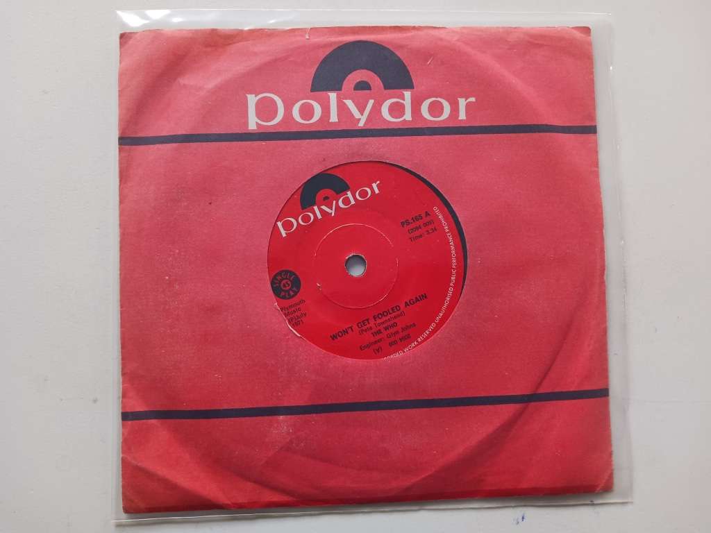 The Who  -   Won`t get Fooled Again ( Rare 1971 Rhodesia released 7` single )