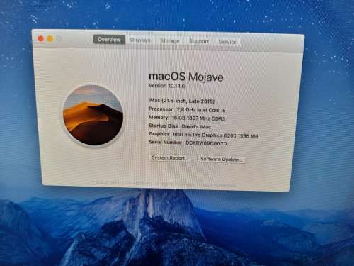 **MONSTER SPECS**Apple iMAC Late 2015| 21.5 INCH|QUAD Core i5| 16GB|Ultra Slim|1TB Apple Drive