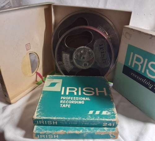 Four Irish Professional Recording Reel to Reel Tapes in Good Condition