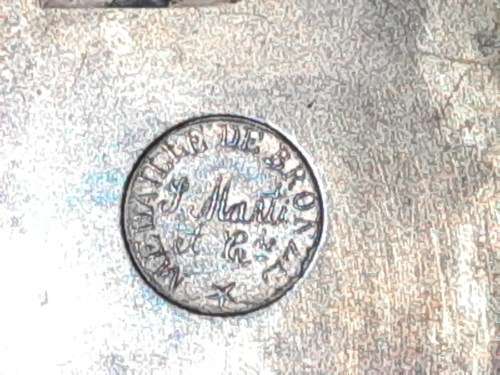 ***Rare c1869 French Clock Movement *** J Marti and Cie Medaille De Bronze