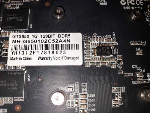 GIGABYTE NVIDIA GeForce GTX 650 Graphics Card (1GB)(PCI-E 3.0)