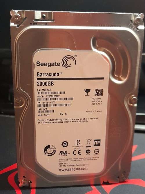 Seagate Barracuda ST2000DM001 Desktop SATA Hard Drive - Fast - 2TB - 7,200RPM - SATA 600 - 6.0Gbps