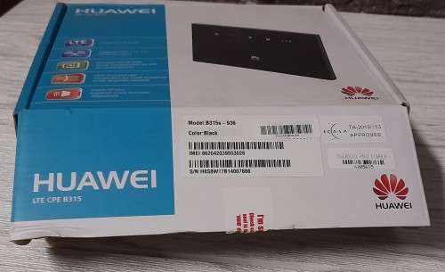 Huawei LTE Router CPE - B315s with 2 - 3  Hour Battery Backup during power cuts in working condition