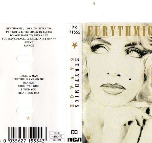 Eurythmics - Savage - Audio Cassette