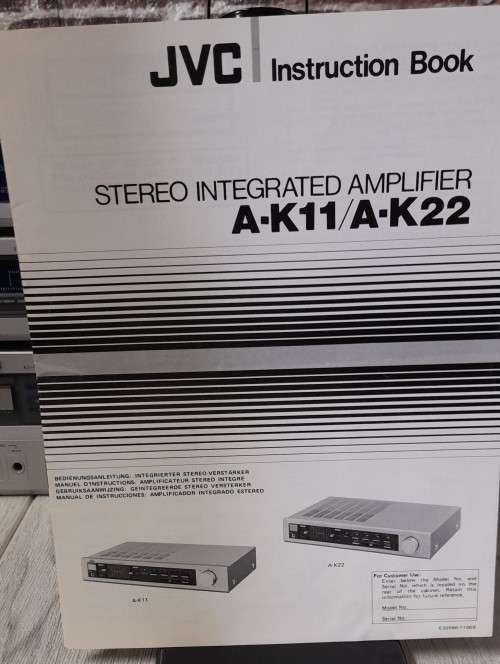 Vintage JVC HiFi with Phono input Serviced/ Refirbished in Good Condition  with Orginal Manuals.