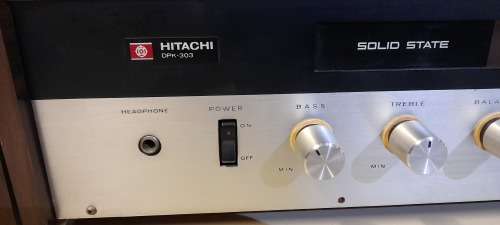 Vintage Late 70`s - Hitachi DPK-303  - Record Player and  Radio in working and in Amazing Condition.