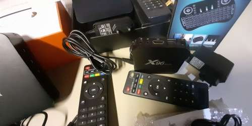 Wow - 4 x Android TV Boxes - Tested Working with New Mini Keyboard and Air Mouse - Bid for All