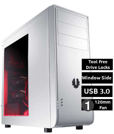 BitFenix Comrade Gaming Tower { One Year Warranty } Fifa 18 & More