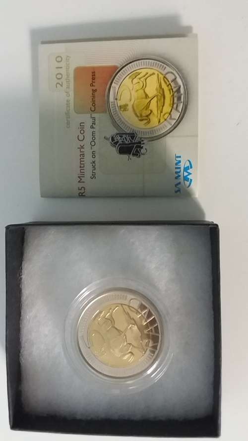 R5 MINT MARK COIN 2010 `OOM PAUL`