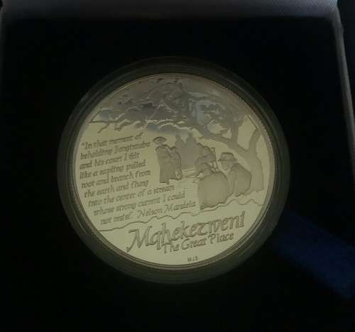 2013 NELSON MANDELA LIFE OF A LEGEND SILVER R1.