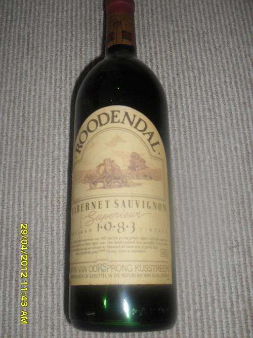 1983 Roodendal Cabernet Sauvignon NIIX0009