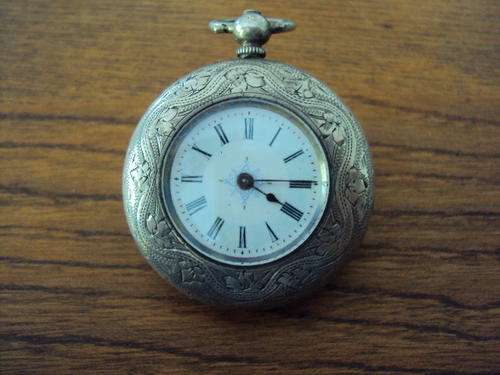 SOLID SILVER LADIES FOB WATCH