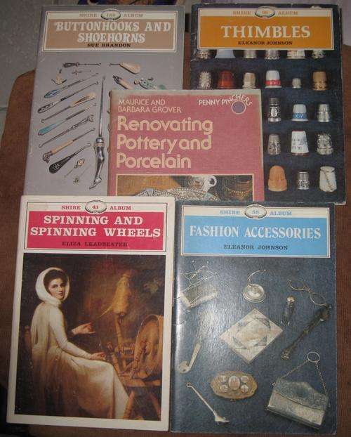 ANTIQUE BOOKS X 5 , (SHIRE ALBUM) HIGHLY COLLECTABLE