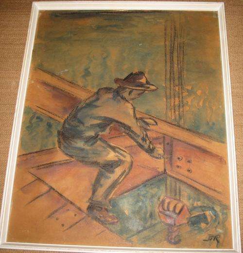 CHARCOAL & WATERCOLOUR /GOUACHE PAINTING , R1 START